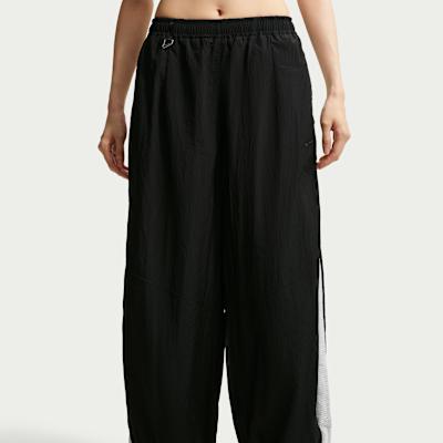 Women's Pants Nike Sportswear Knitted Sweatpants Women's Black/Sail White/Black Moderate Lantern Pants