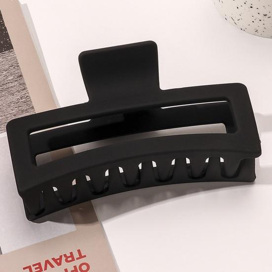 Женские заколки-акула, элегантные прямоугольные заколки для волос, нескользящие матовые пластиковые заколки, очень большие заколки-краб для густых волос и длинных аксессуаров для волос