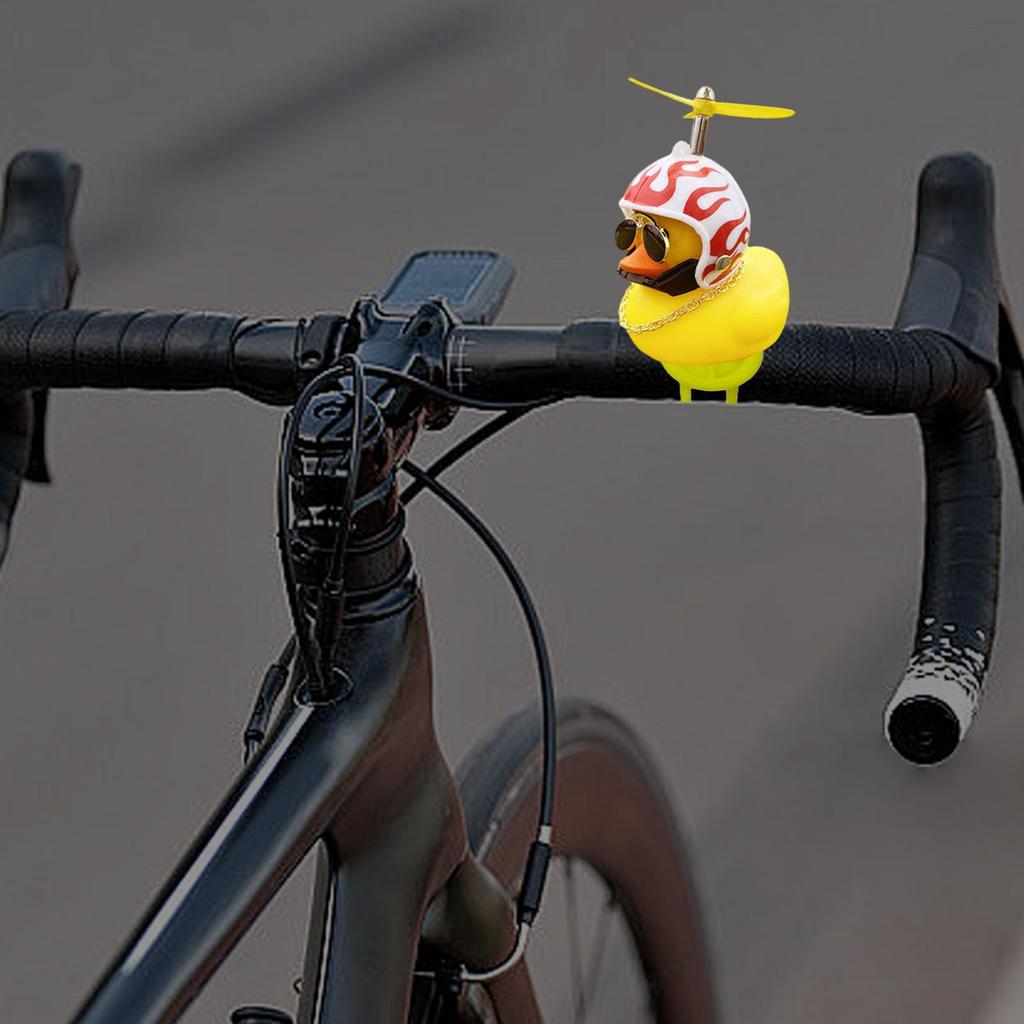 Duck Bike Captain, Rubber Ducks for Car, Air Vent Decoration, Propellers Cartoon Rubber Duck