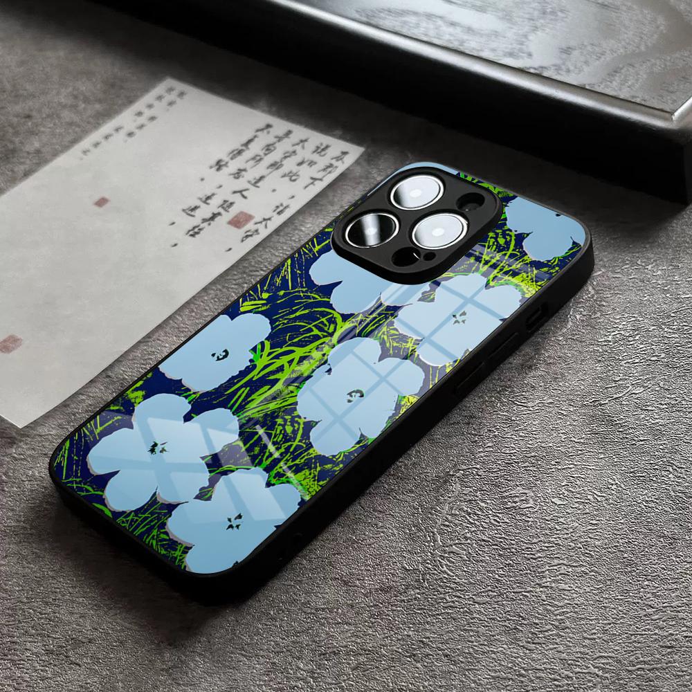 Чехол для телефона с рисунком Энди Уорхола для IPhone 16 Pro Max 15 Plus 14 Pro 12 11 13 Mini X XR XS Max 8 7 Plus SE Стеклянная крышка
