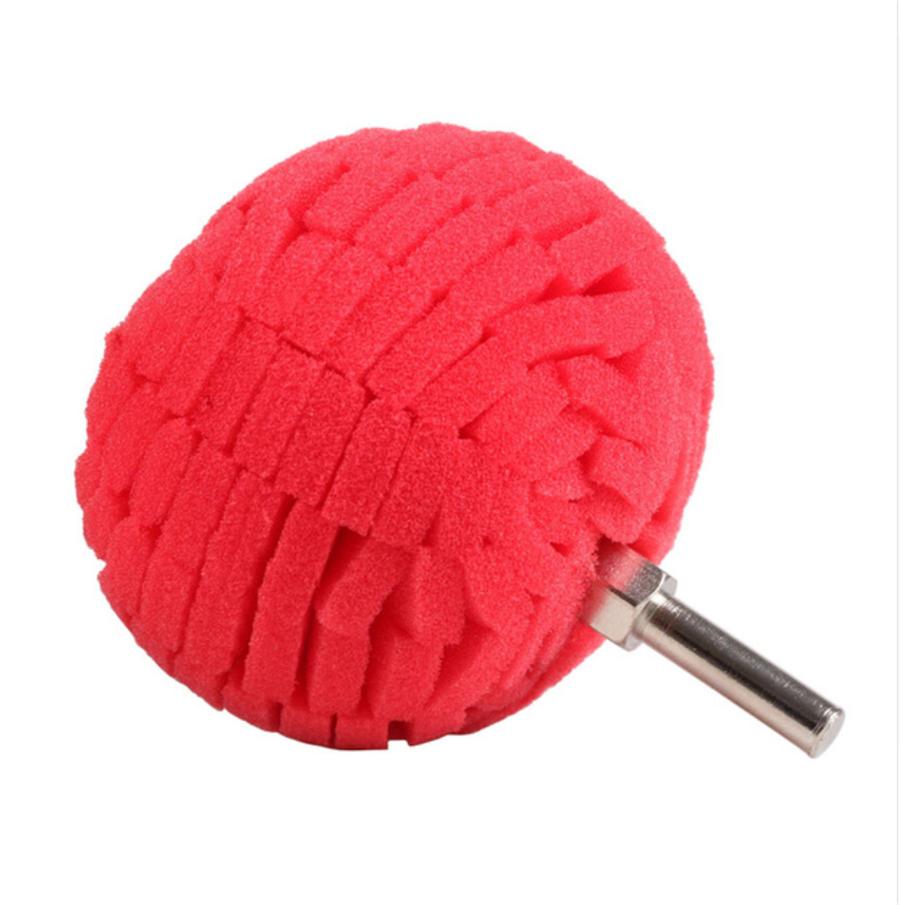Универсальный 3 шт. Красный Мягкий 3"(76мм )Полировальный шар Финишный полировальный круг Полировальная подушечка для полировки автомобиля