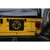 Car Spare Tire Carrier Delete Filler Plate Cover Tailgate Tramp Stamp for Jeep Wrangler TJ 1997-2006 Exterior Accessories Black