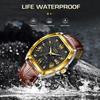 LIGE Модные мужские часы, лучший бренд класса люкс, светящиеся водонепроницаемые мужские кварцевые часы
