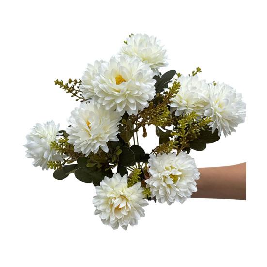 Искусственный букет хризантем, искусственные цветы с гибкими стеблями, реалистичные искусственные цветы для дома, свадьбы
