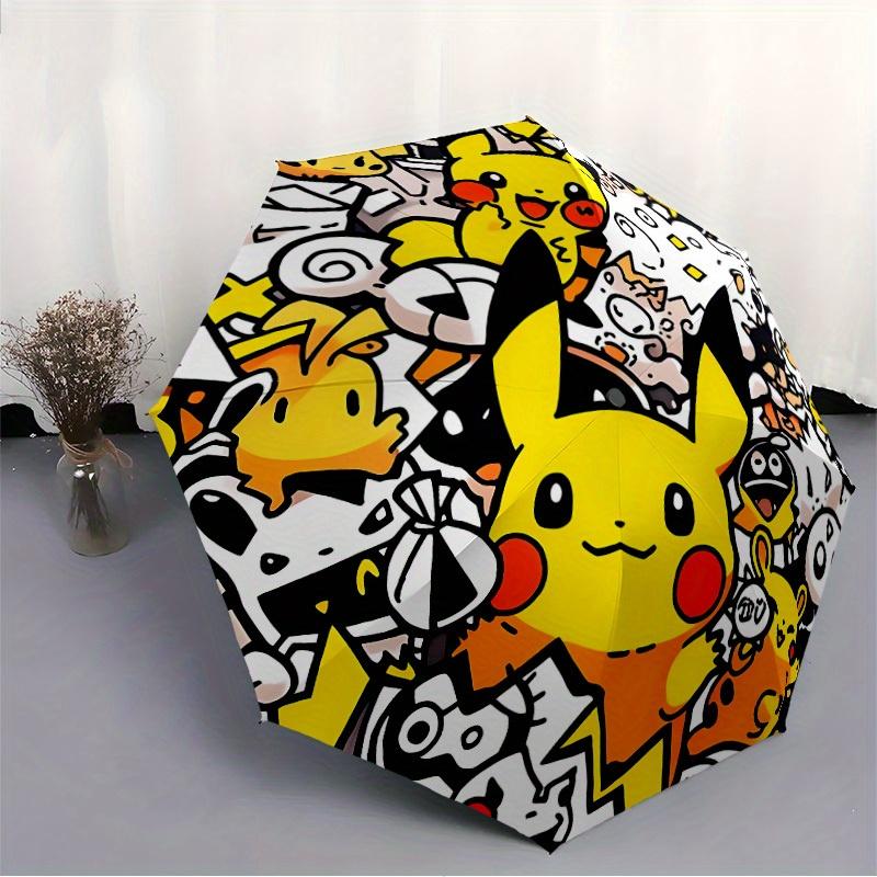 1pc Pikachu Automatic Opening/closing umbrella, Compact Travel Umbrella - - Festive Accessory, Sturdy Ribs yy250807100