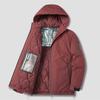 Mens Plus Size Loose Fit Hooded Puffer Coat Winter Warm Cotton Jacket Daily Wear