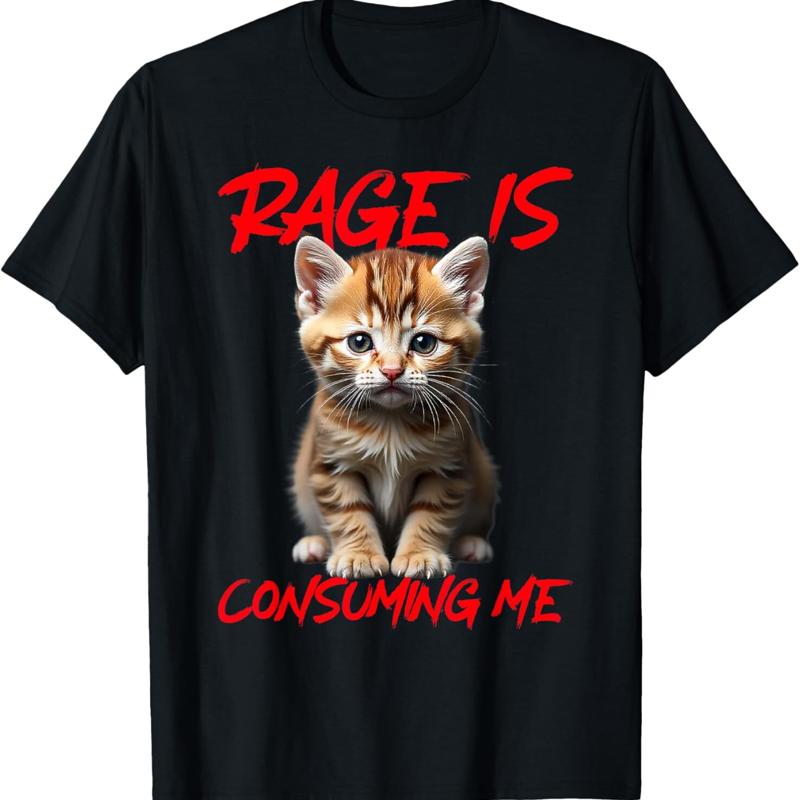 Cute Kitten Rage Consuming Me T-shirt