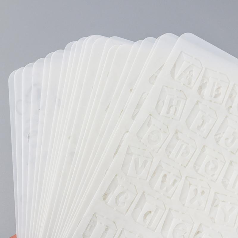 20 шт. Полые трафареты с буквами/цифрами для граффити, трафарет с алфавитом, пластиковые трафареты с буквами, трафарет для каллиграфии