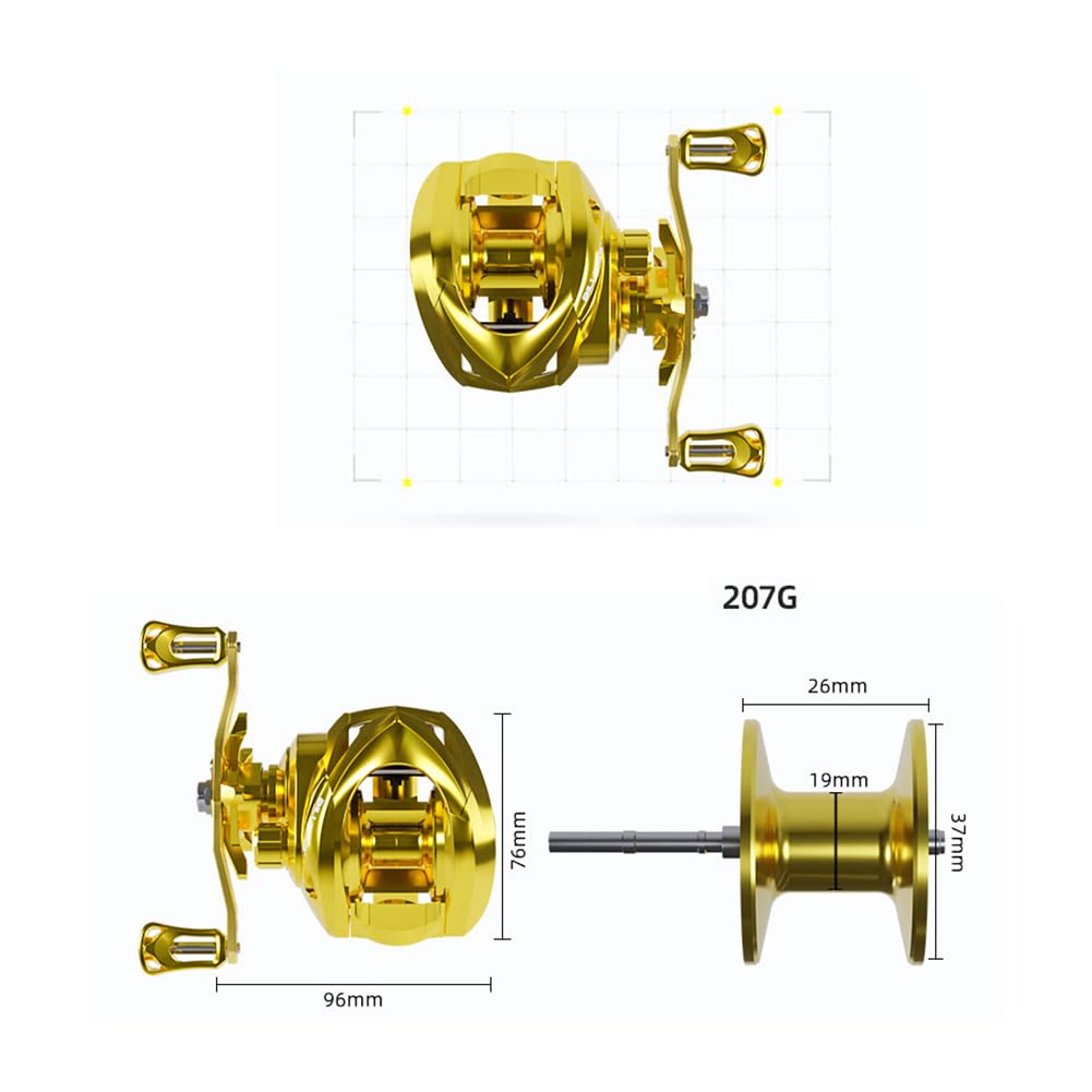 Катушка Mulanimo для морской рыбалки и пресноводных снастей, максимальная сила торможения, магнитная сверхпрочная катушка для рыбалки, передаточное отношение 7,21, 8 кг, катушка, тормоз,