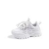 2024 Girls' Breathable White Dad Sneakers – Trendy Spring & Autumn Fashion Sports Shoes