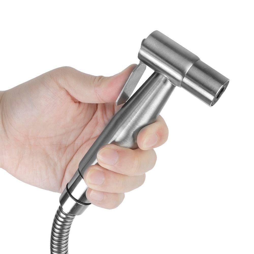 High Pressure Handheld Bidet Sprayer Set Stainless Steel Self Cleaning Women Washer Sprinklers Easy To Install Non-leakage