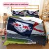 RB Leipzig Art Pattern Bedding Home Decoration Birthday Gift ( 1 duvet cover + 2 pillowcase, without core),fan merchandise.