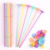 50pcs 32cm Balloon Stick Multicolor Plastic Macaron Balloon Holder Cups for Wedding Birthday Decor Accessories Wholesale