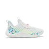 Under Armour Curry Flow 10 'Splash Party' (Unisex) White / Electric Blue / Metallic Silver Basketball Shoes 3026271 100