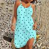 2025 Women's Summer Sleeveless Print Casual Dress Summer Dress for Holiday Women Clothing