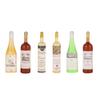 1:12 Dollhouse Plastic Wine Bottles Model Miniature Bar Drink Decoration Accessory6pcs