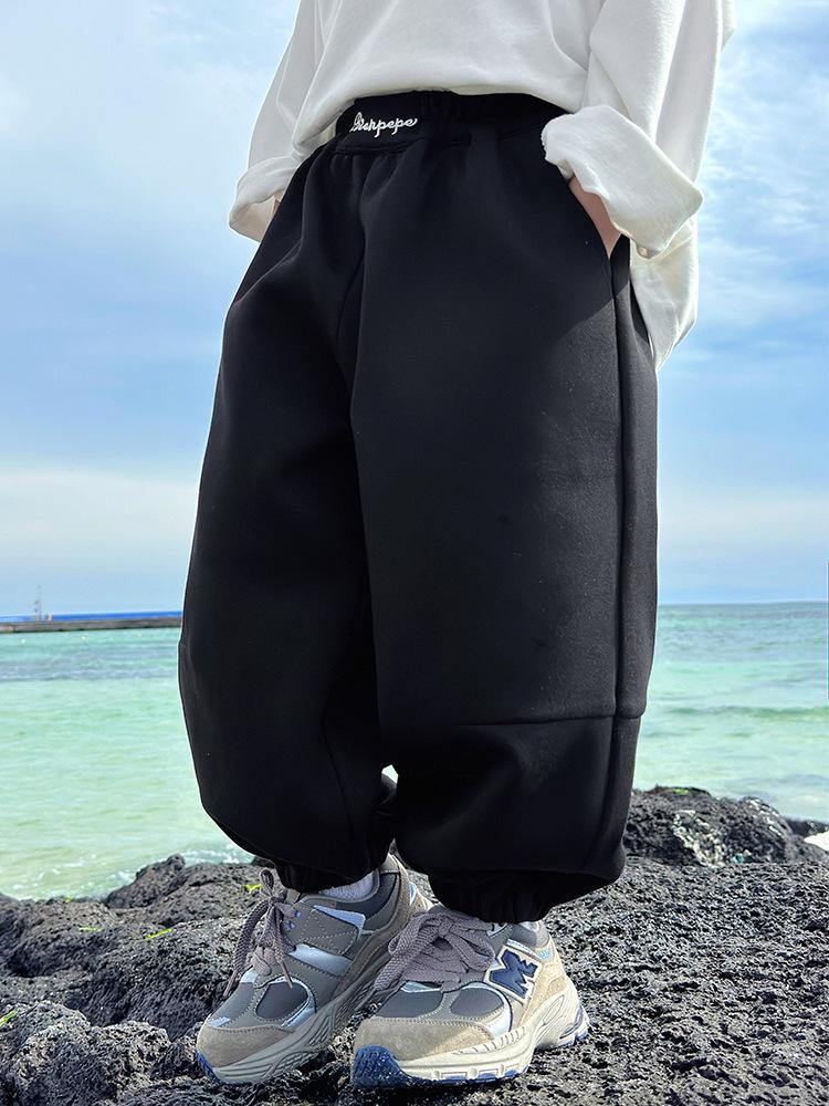 Fairy Tale Boys' Grey Sweatpants - 2025 Spring/Autumn Style for Kids