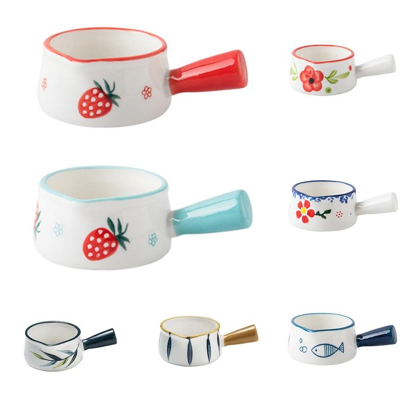 Милый керамический маленький диск Disamba для кофе с добавлением молока, диск с приправой для соуса, уксуса, посуда, диск с приправой, маленький горшок для молока, зеленый