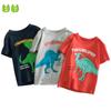 2022 детская одежда, детская футболка с короткими рукавами, нижняя рубашка, мужская одежда для малышей с рисунком динозавра