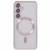 For Samsung Galaxy S24 Magnetic Case Electroplated TPU Phone Cover with Lens Film