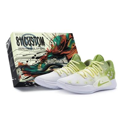 Hyperdunk X Low Амортизация Противоскользящие и износостойкие Низкие Баскетбольные Кроссовки Мужские Белые Зеленые AR0465-100(Team80-S-BOX)