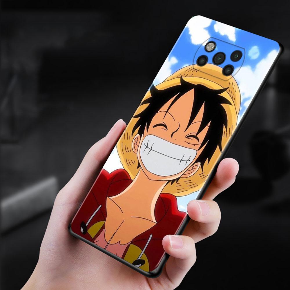 Чехол для телефона Xiaomi Poco X3 NFC M3 M4 Pro F3 GT Mi 12 10T Note 10 11 Lite 11TPro 9T, силиконовый чехол, цельный чехол с изображением Луффи аниме