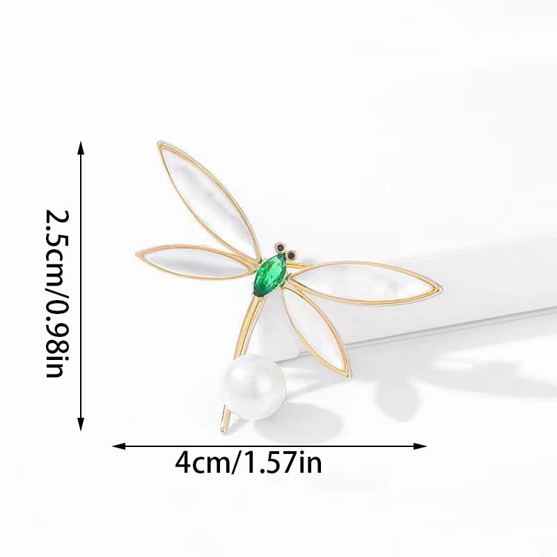 Брошь-бабочка-стрекоза-пчела, насекомое, эмаль, жемчуг, кристалл и стразы, корсажные броши