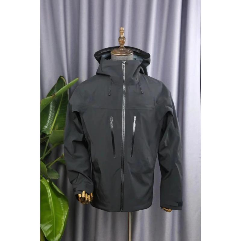 Embroidery Three Layer Mens Womens Camping Coat Outdoor Waterproof Windbreaker Hiking Ski Jackets