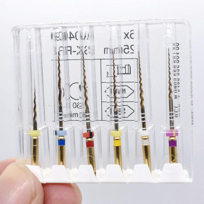 Стоматологические инструменты Супер файлы GOLD файлы Universeral Engine использование роторных файлов Golden Dondontic корневой канал NITI инструмент для стоматолога