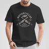 Vintage Custom Motorcycles Chopper Bobber Motorcyclist T-Shirt O-Neck Short Sleeve Casual Mens T-shirt Size S-5XL