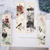 30pcs Chinese Landscape Painting Bookmark Style Flowers Paper Bookmarks Painting Cards Retro Paper Gift Bookmark Annotation Card
