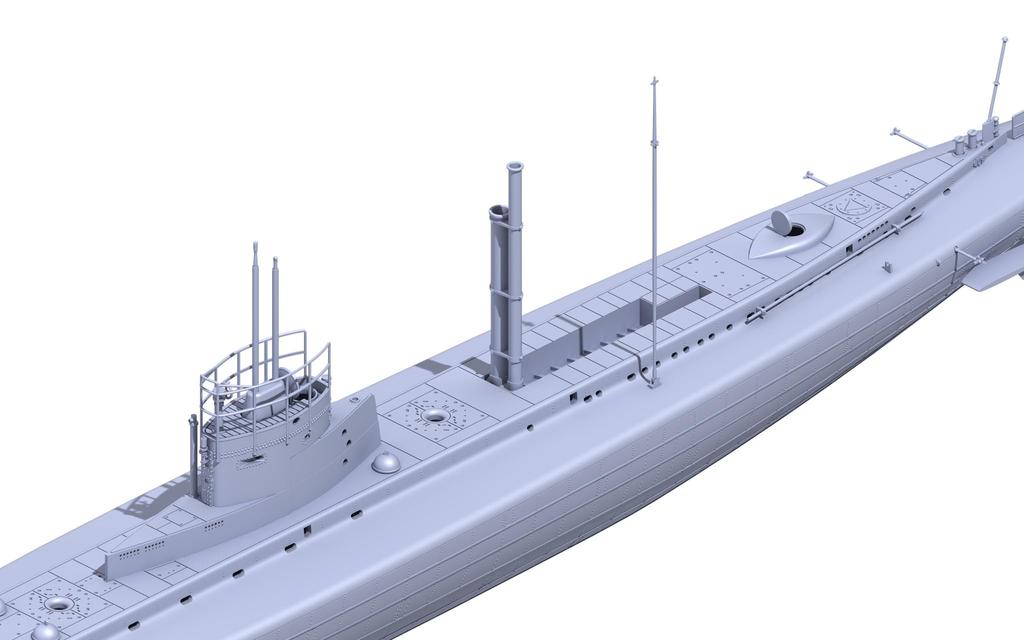 Das Werk 1/72 Scale World War I German U-Boat SM U9 Plastic Model Kit USCDW72001