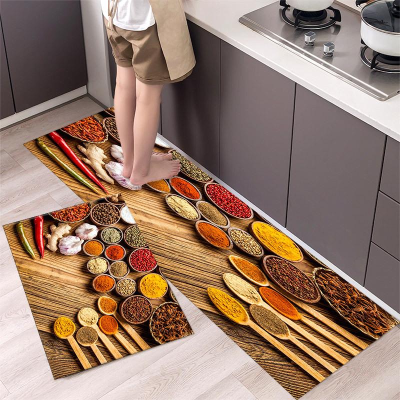 Современный сельский стиль коврик для пола кухонный ковер для ванной комнаты прихожая для ванной комнаты грязеотталкивающий коврик для пола