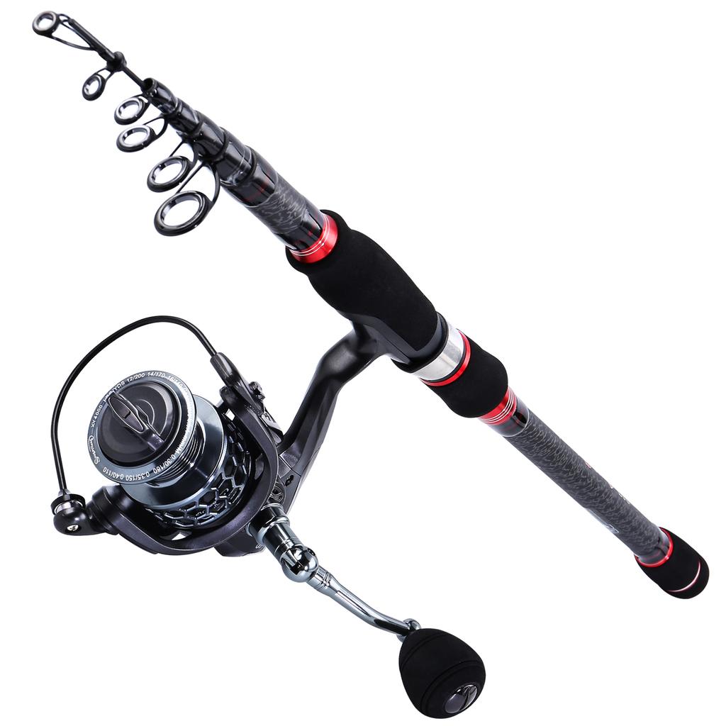 Телескопическая приманка, удочка из углеродного волокна, 2,4-3,0 м, удочка, спиннинговая рыболовная катушка и бесплатная катушка