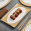 Gold-plated Wood Grain Ceramic Dinner Plate Dessert Plate Sushi Plate Snack Plates Molecular Cuisine Specialty Tableware