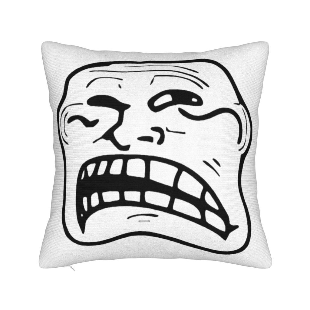 Мем Trollface Rage Comic Смешная Шутка Тролля Интернет Наволочки Винтажная Наволочка Для Свадебной Вечеринки Домашний Декор Чехол на Подушку
