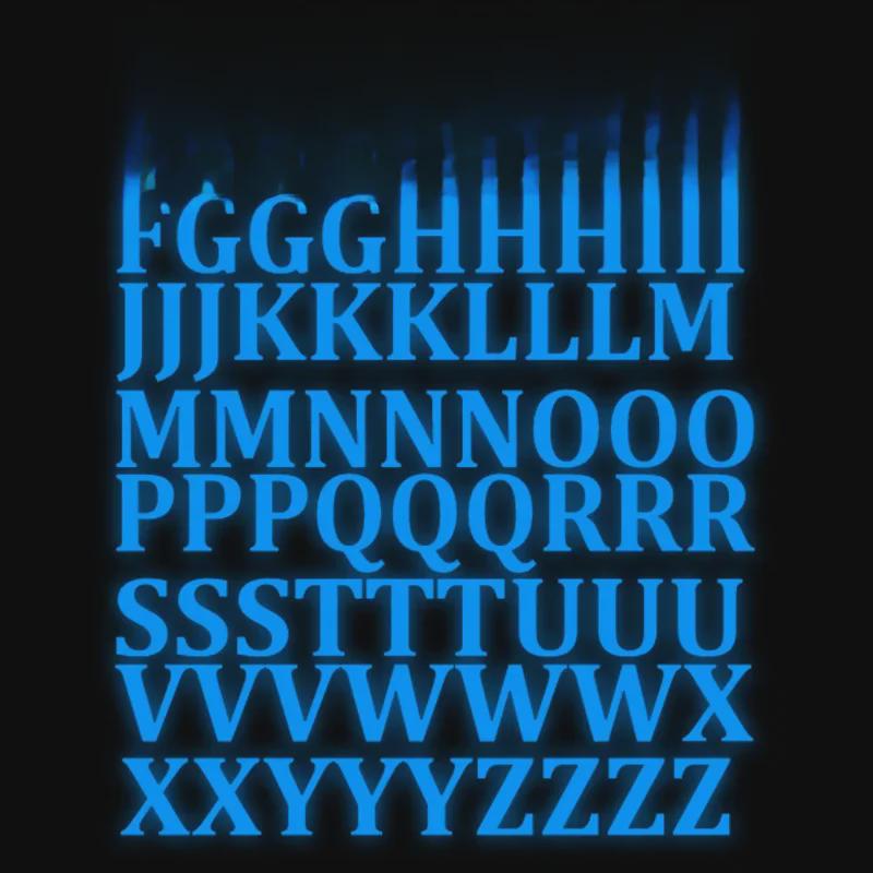 Флуоресцентные светящиеся настенные наклейки - 26 английских букв для украшения детской спальни