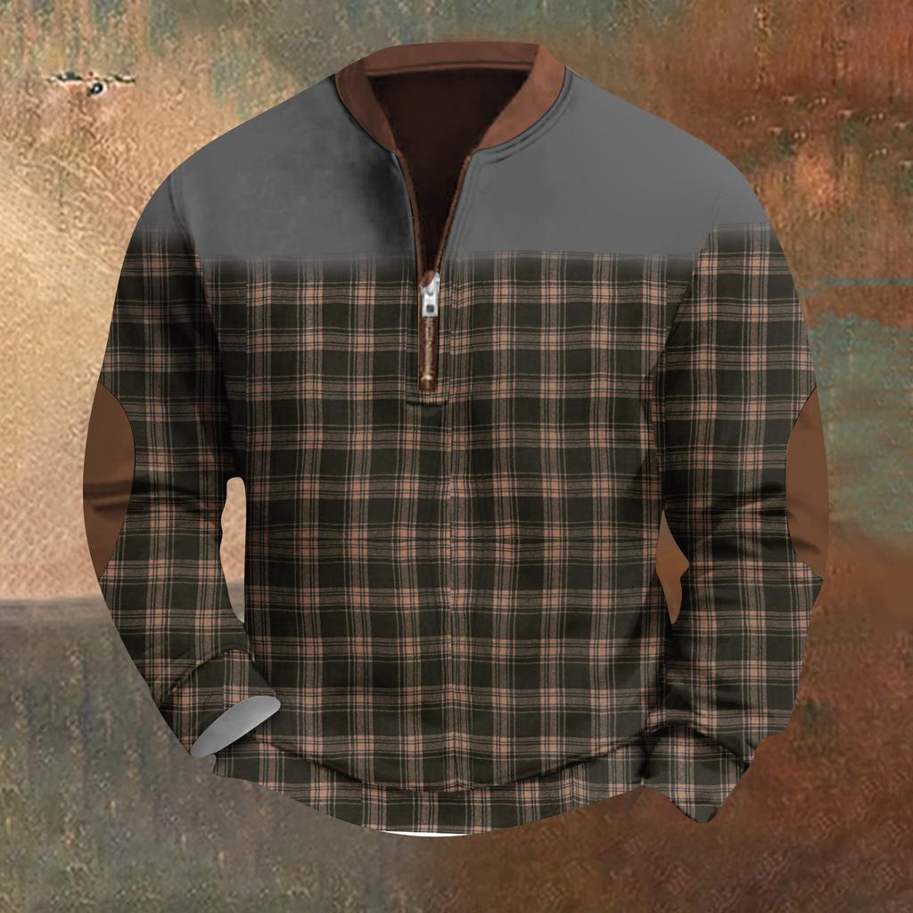 Мужская повседневная толстовка в стиле ретро с градиентным принтом