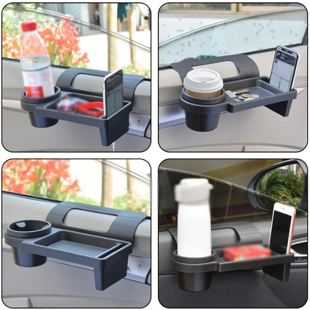 Side Door Window Phone Slot Hanging Organizer Car Organizer Box with Cup Drink Holder Car Side Door Storage Box Car Phone Stand Auto Accessories