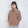 MLB New York Yankees Velvet Jackets Unisex Light Brown Stand Collar Thickened And Fleece Lined 3AJPF2916-50BGD