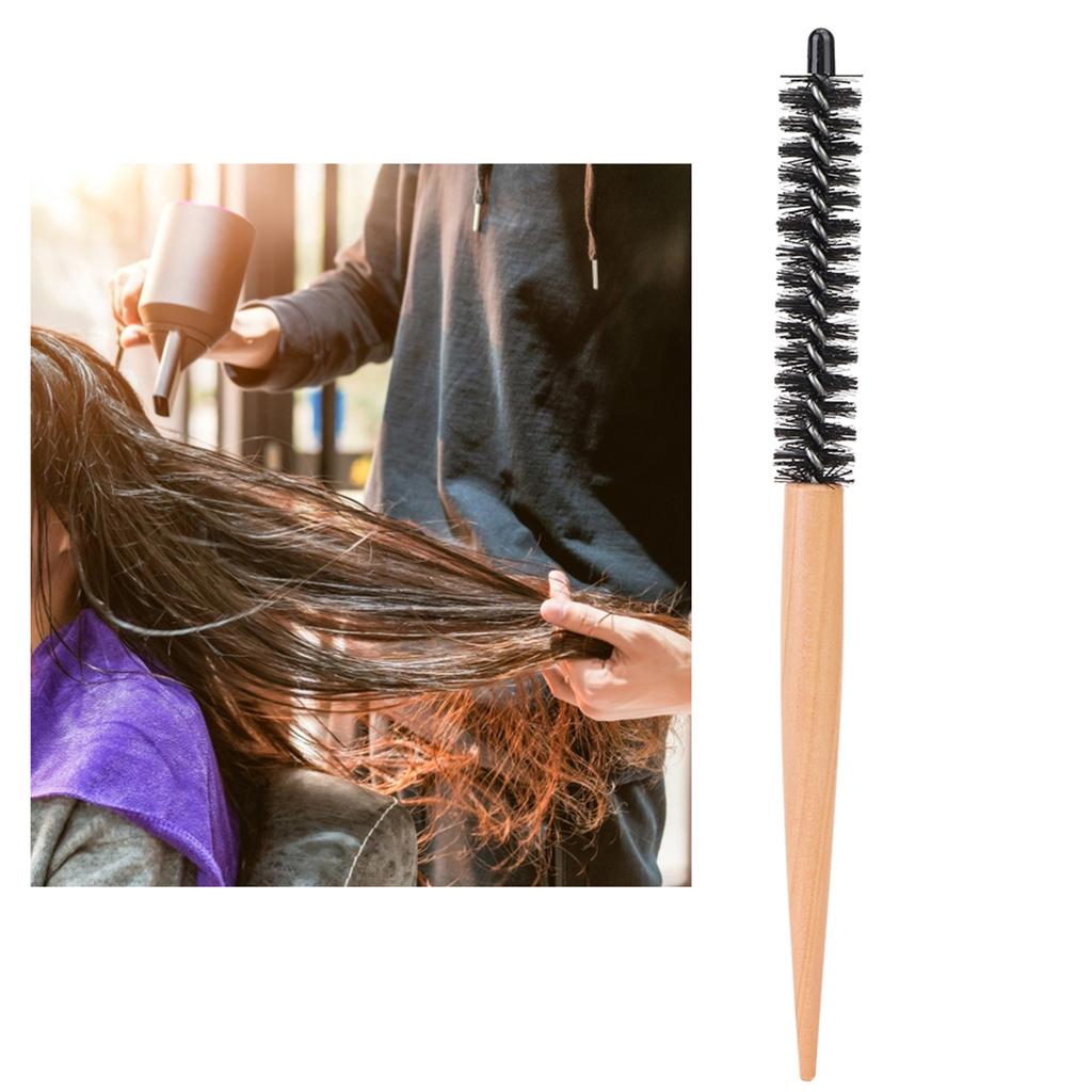 Small Round Hair Brush Hairdressing Comb Hair Curler Brush Makeup Comb Teasing Brush (20#)