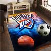 Thunder OKC Basketball Rug Office Carpet Non-Slip Mat, Chair Rug Floor Covering for Gaming, Bedroom, Living Room , Home Decor Christmas Gift