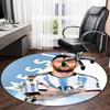 1pc M-Messi3 Carpet, Round Rug, Comfortable, Suitable for Entryways, Living Rooms, Office, And Bedrooms, Christmas Decoration