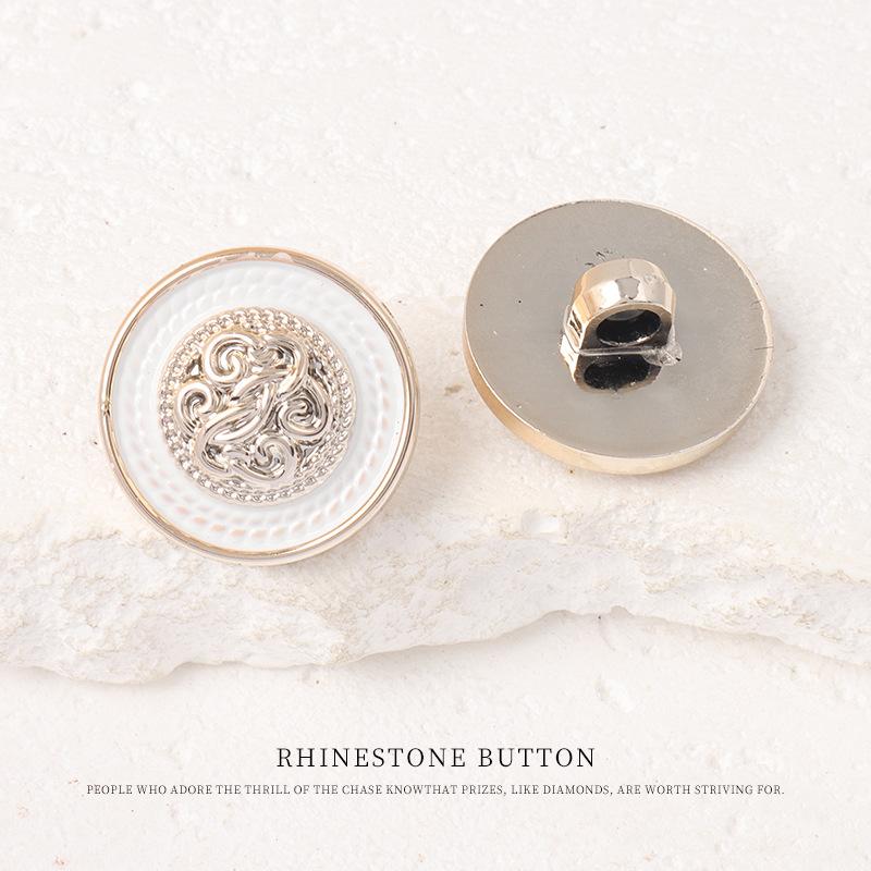 5 шт. Пластиковые пуговицы с жемчужной точкой, масляные пуговицы, пальто, тренч, пижама, декоративные пуговицы, свитер, кардиган, куртка, высокие пуговицы