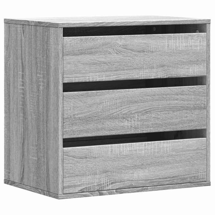 VidaXL Corner Chest of Drawers Sonoma Grey 60x41x58 Cm Engineered Wood, Chest of Drawers, Filing Cabinet, Drawer Cabinet, Cabinet of 852848