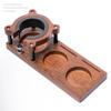 51/53/58mm Universal Wooden Coffee Tamper Station Base Tamper Holder Espresso Tamper Mat Non Slip for Coffee Barista Tool