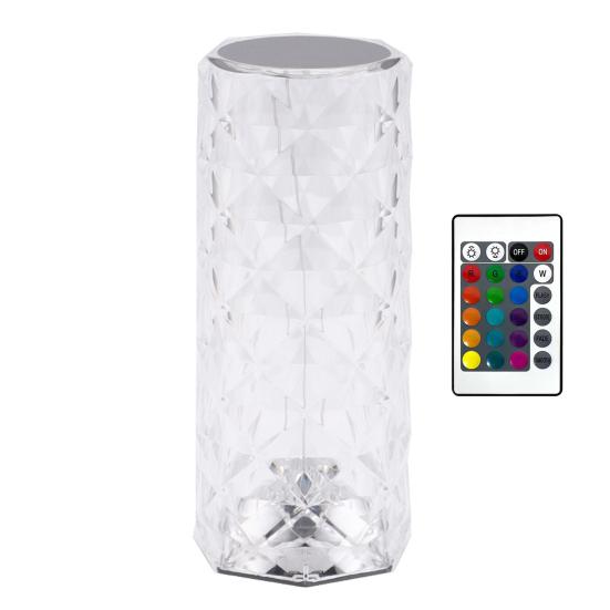 RGB Bedside Lamp Remote Control Adjustable Brightness USB Rechargeable 16 Colors Table Lamp LED Night Light