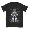 Мужская футболка Megaman X to Mega Хлопковые Топы Уличная одежда С круглым вырезом Короткий рукав