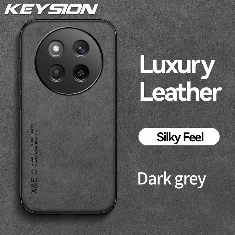 KEYSION Роскошный ретро-чехол из искусственной кожи для HONOR X9c, мягкий силиконовый + противоударный чехол для задней панели телефона из поликарбоната для Huawei Honor X9c 5G