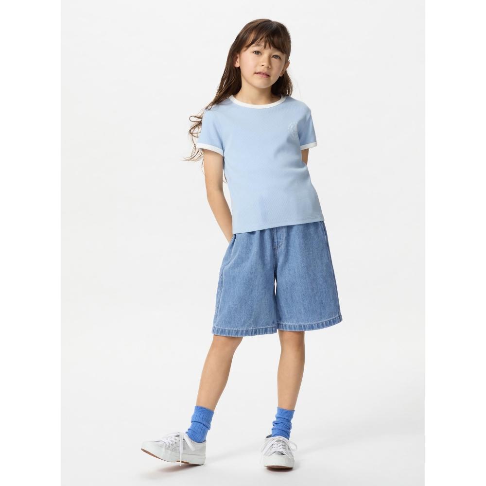 Uniqlo Kids Painter Easy Fiff Pants  Denim 